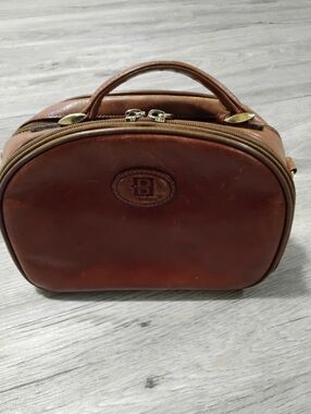 Vintage BASIDO Leather Dome Top-Handle Bag
